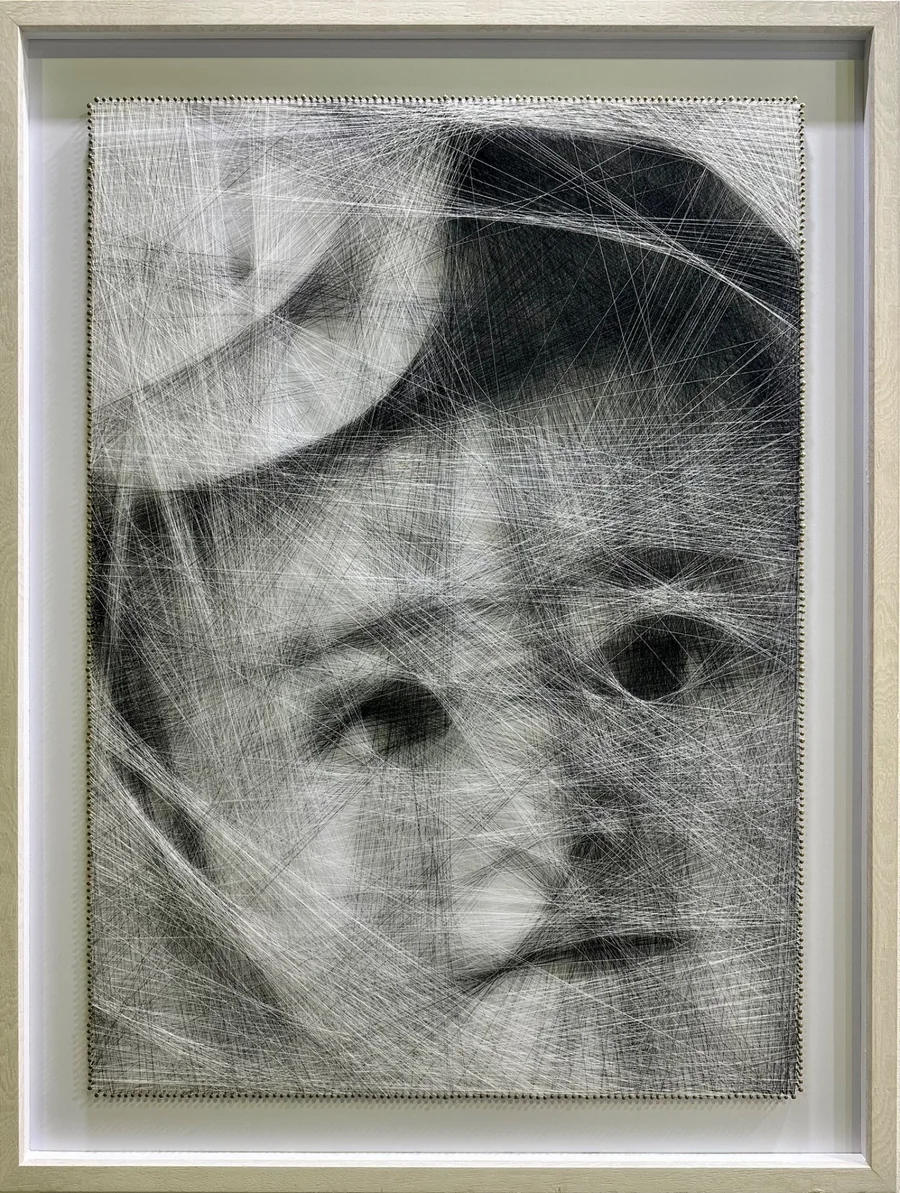 Customized thread portrait of Baby Joelle