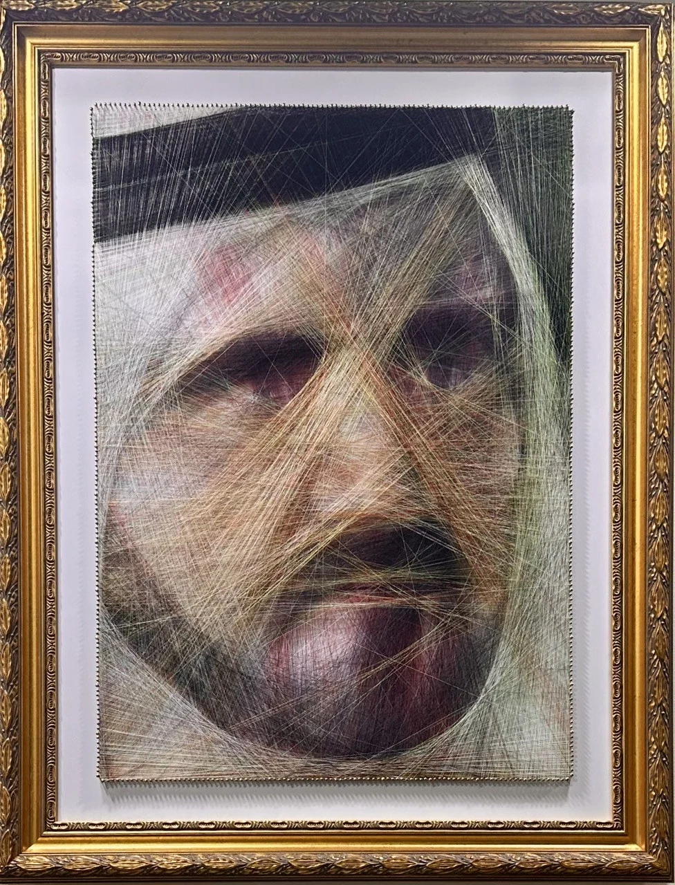 Thread and Nail framed portrait